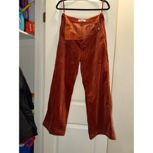 Uniqlo COMPTOIR DES COTONNIERS Corduroy Wide Pants Orange size L